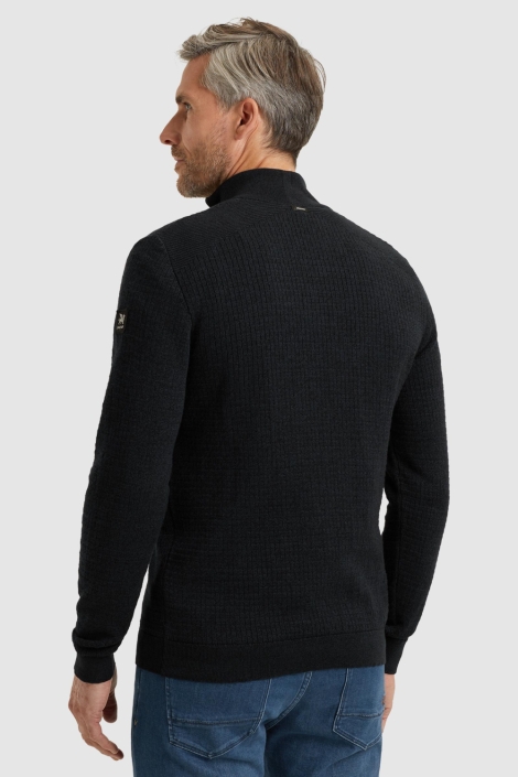 Vanguard half zip collar cotton mouline